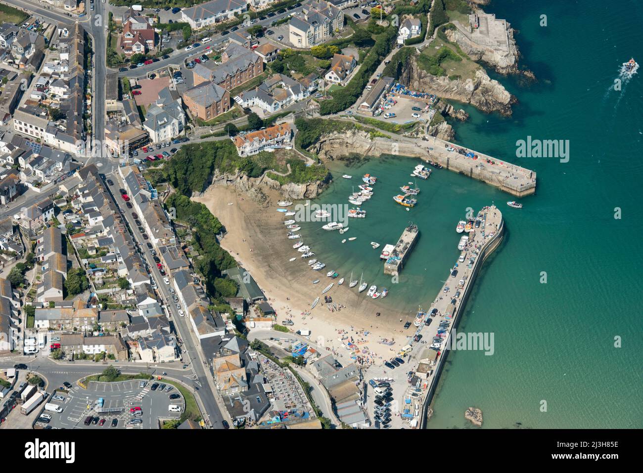 Newquay Harbour, Cornwall, 2016. Stock Photo