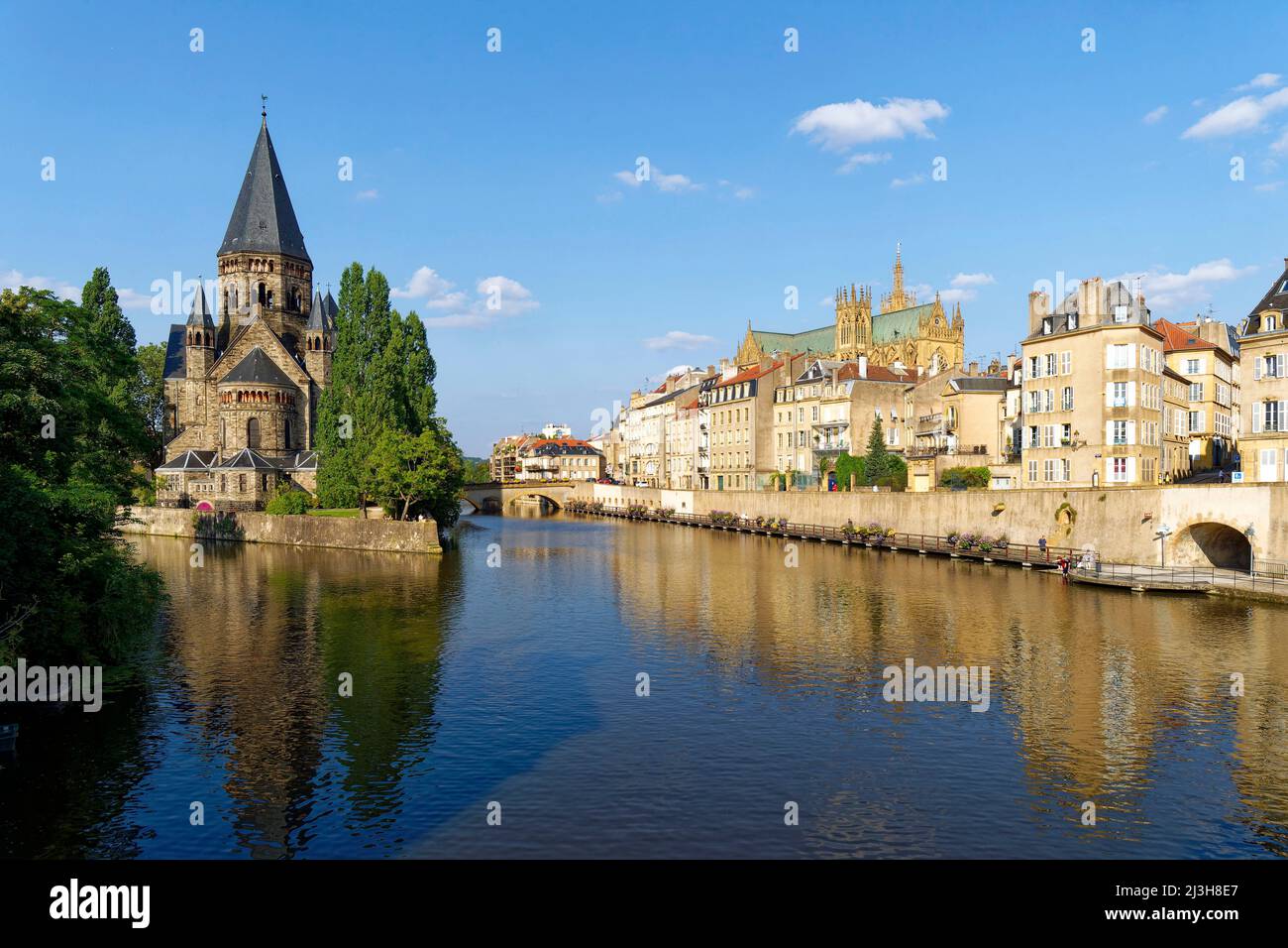 France, Moselle, Metz, Petit Saulcy island, the Temple Neuf also called