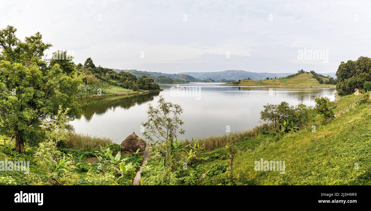 Uganda, Kabale district, Bunyonyi lake Stock Photo