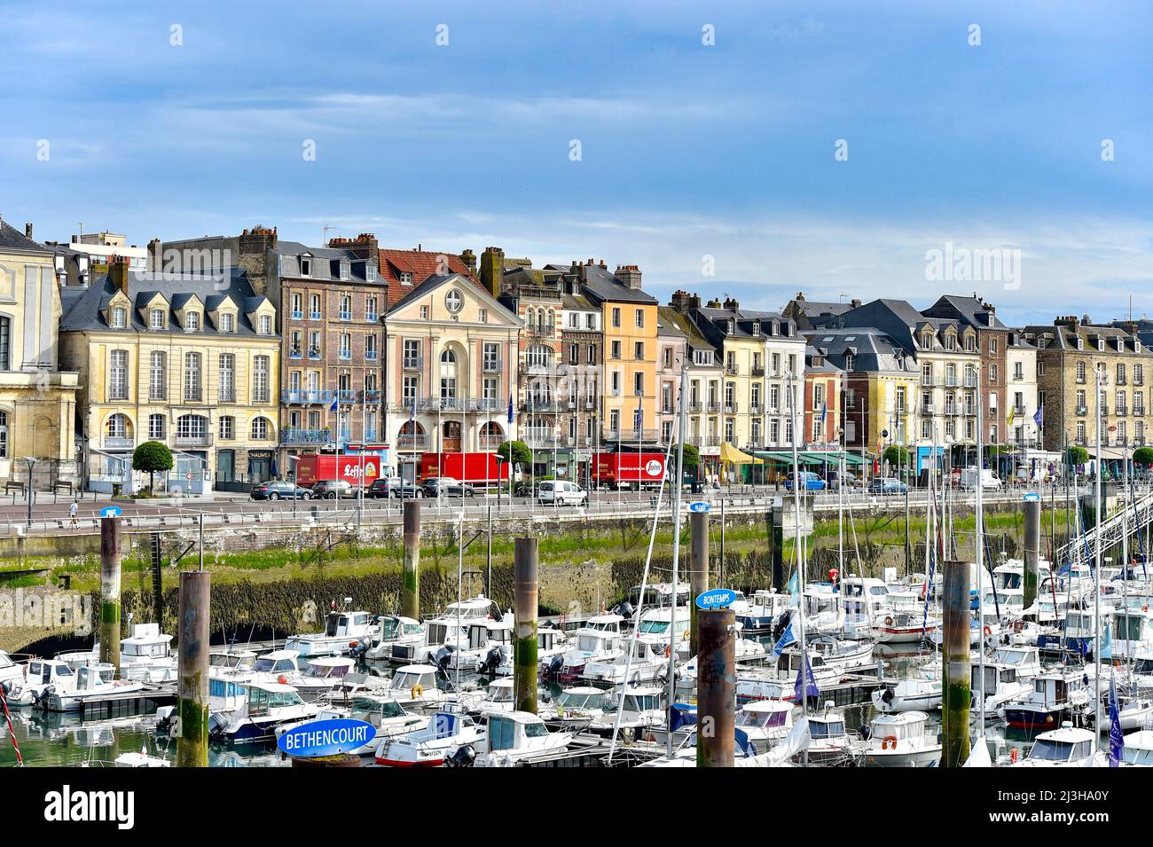 France, Seine-Maritime, Dieppe, quay Henri IV, the hotel of Anvers ...