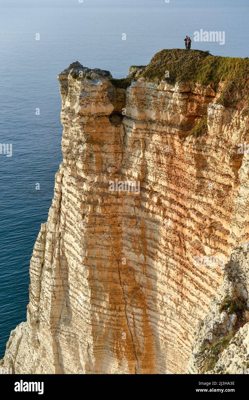 France, Seine-Maritime, the Aval cliff in Etretat Stock Photo - Alamy
