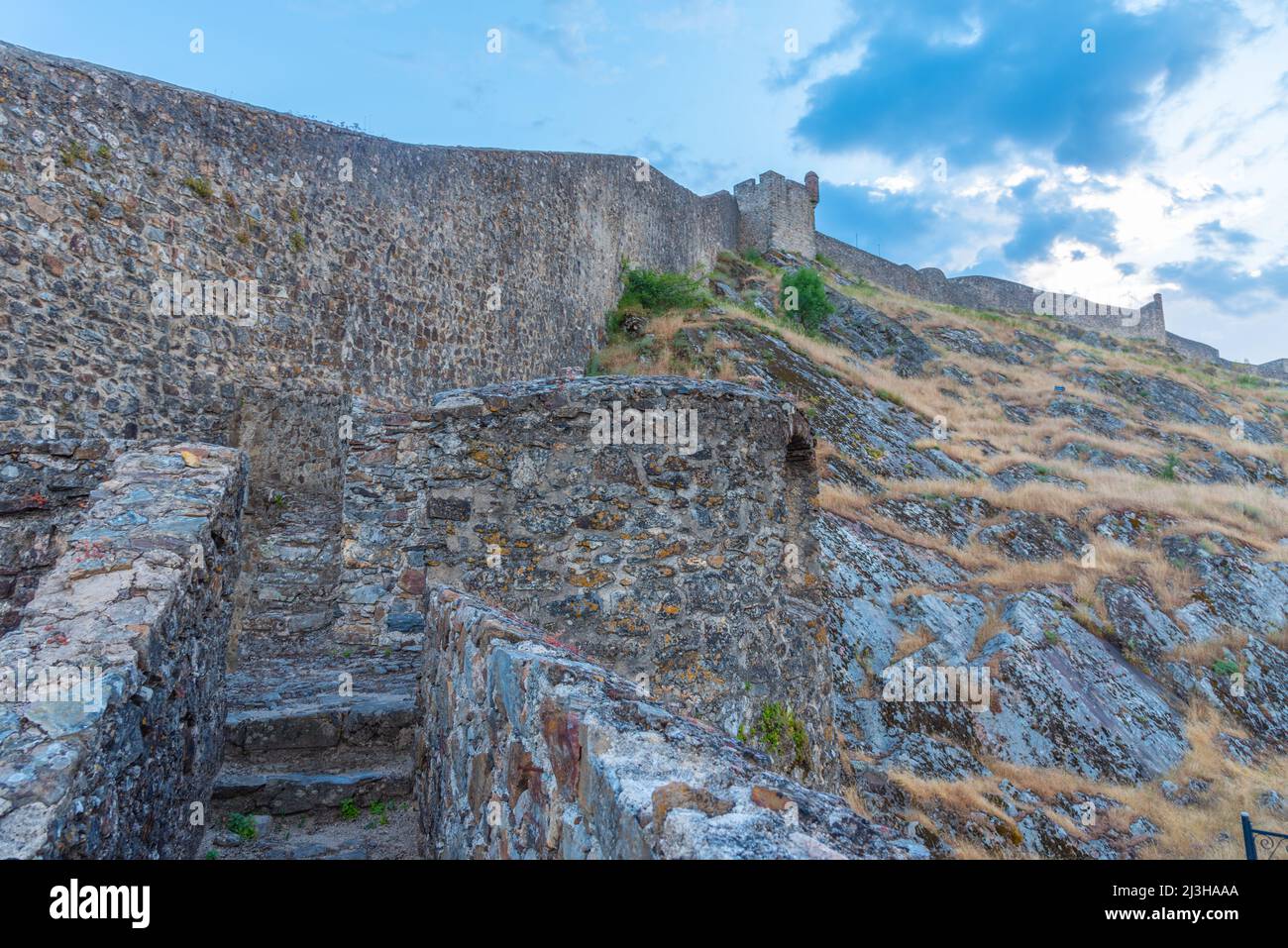View of the castle in Portuguese village Marvao Stock Photo - Alamy