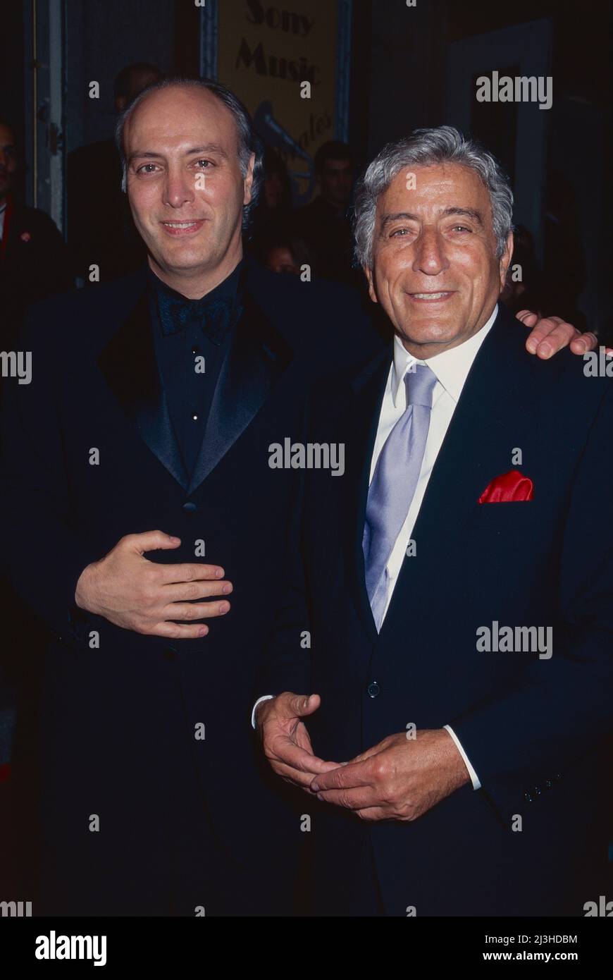 Tony Bennett and son Danny Bennett attend the Sony Music Party for the ...