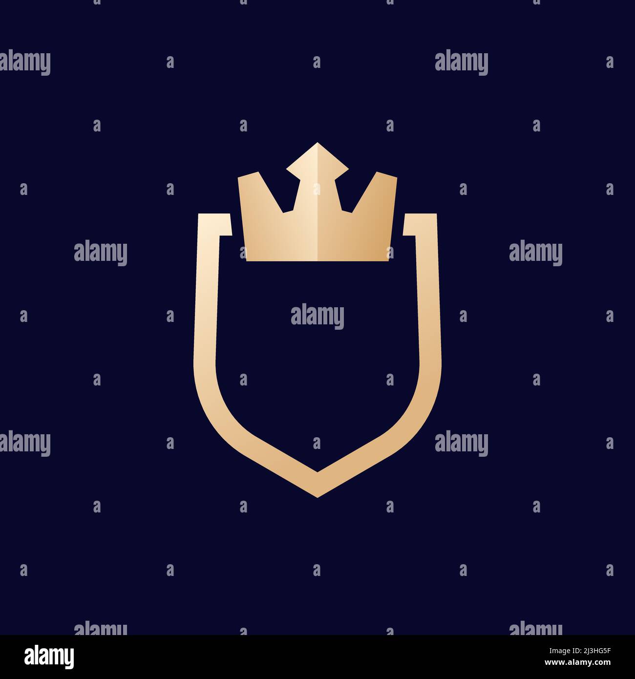 shield and crown logo template, vector design Stock Vector Image & Art ...