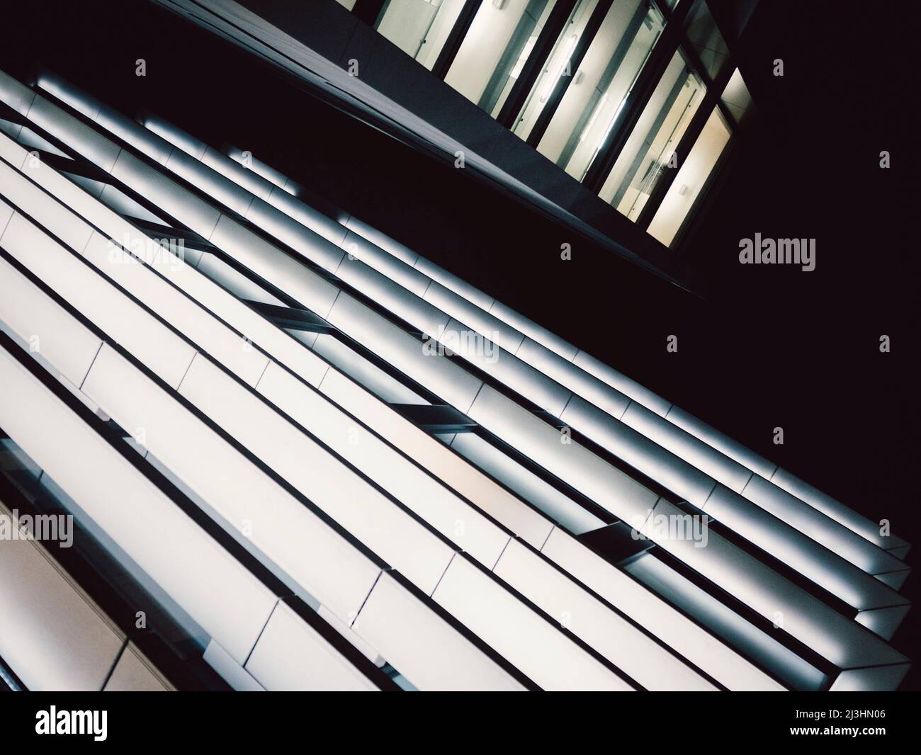 architectural building during nighttime from below Stock Photo - Alamy