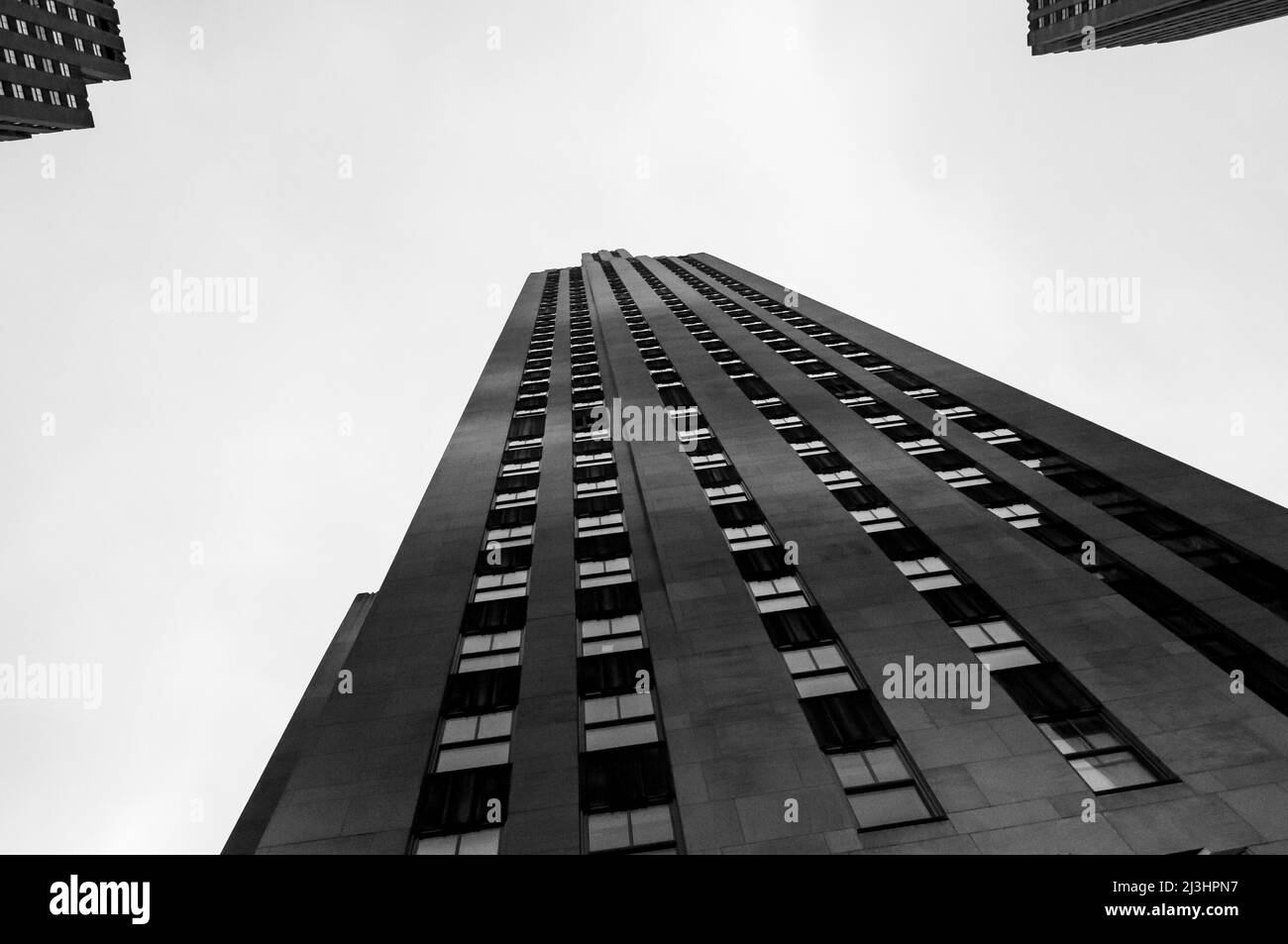 Midtown West, New York City, NY, USA, Rockefeller Center from below Stock Photo