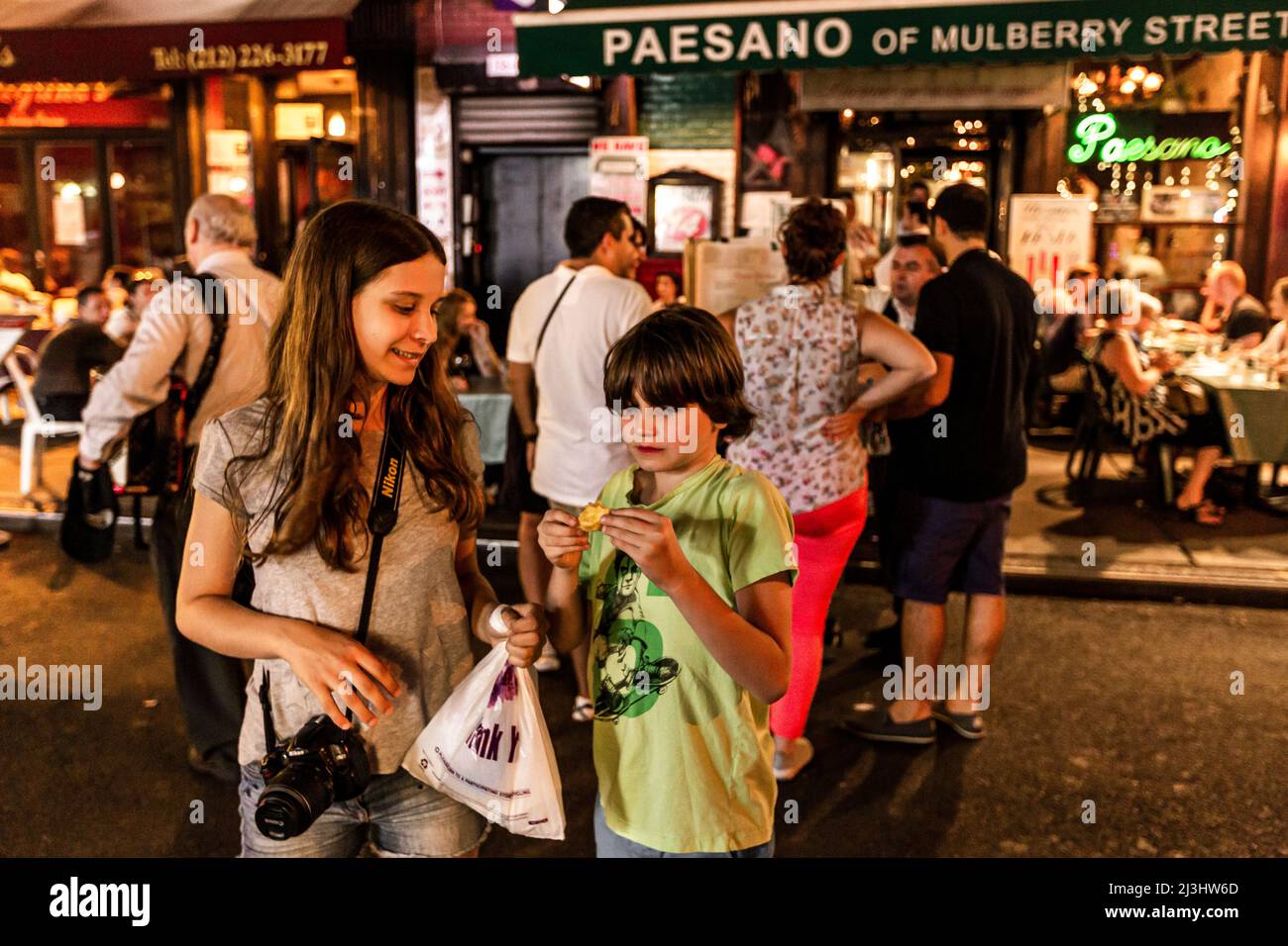 Little Italy, New York City, NY, USA, Street Scene Stock Photo