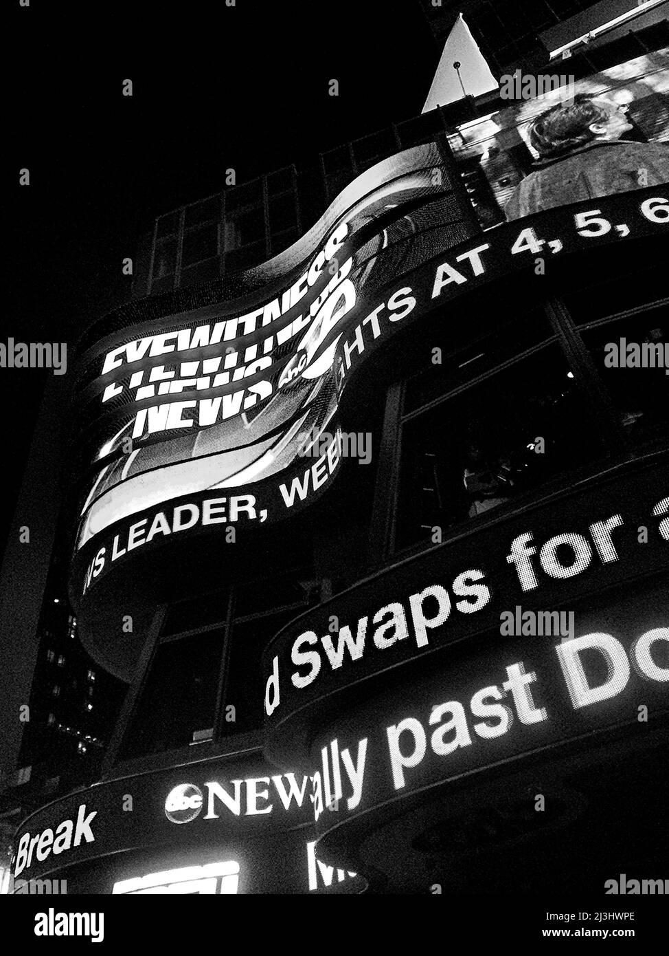 Manhattan, New York City, NY, USA, Luminous strip at times square Stock Photo