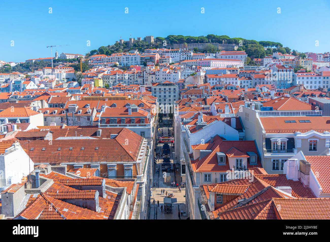 Aerial View Over Sao Jorge Castle In Lisbon Portugal Stock Photo Alamy aerial-view-over-sao-jorge-castle-in-lisbon-portugal-stock-photo-alamy