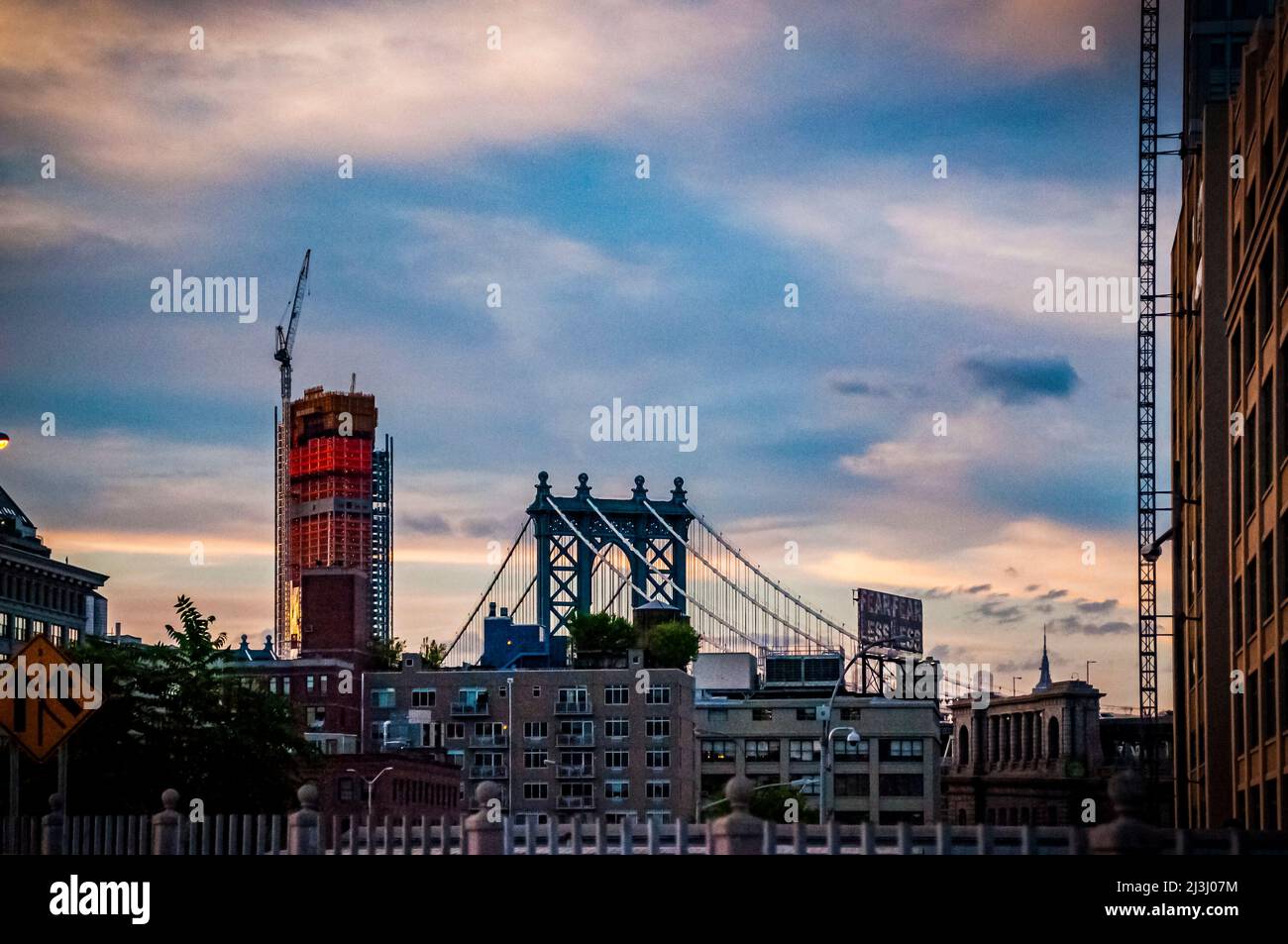 HIGH ST, New York City, NY, USA, Brooklyn Bridge over East River Stock ...
