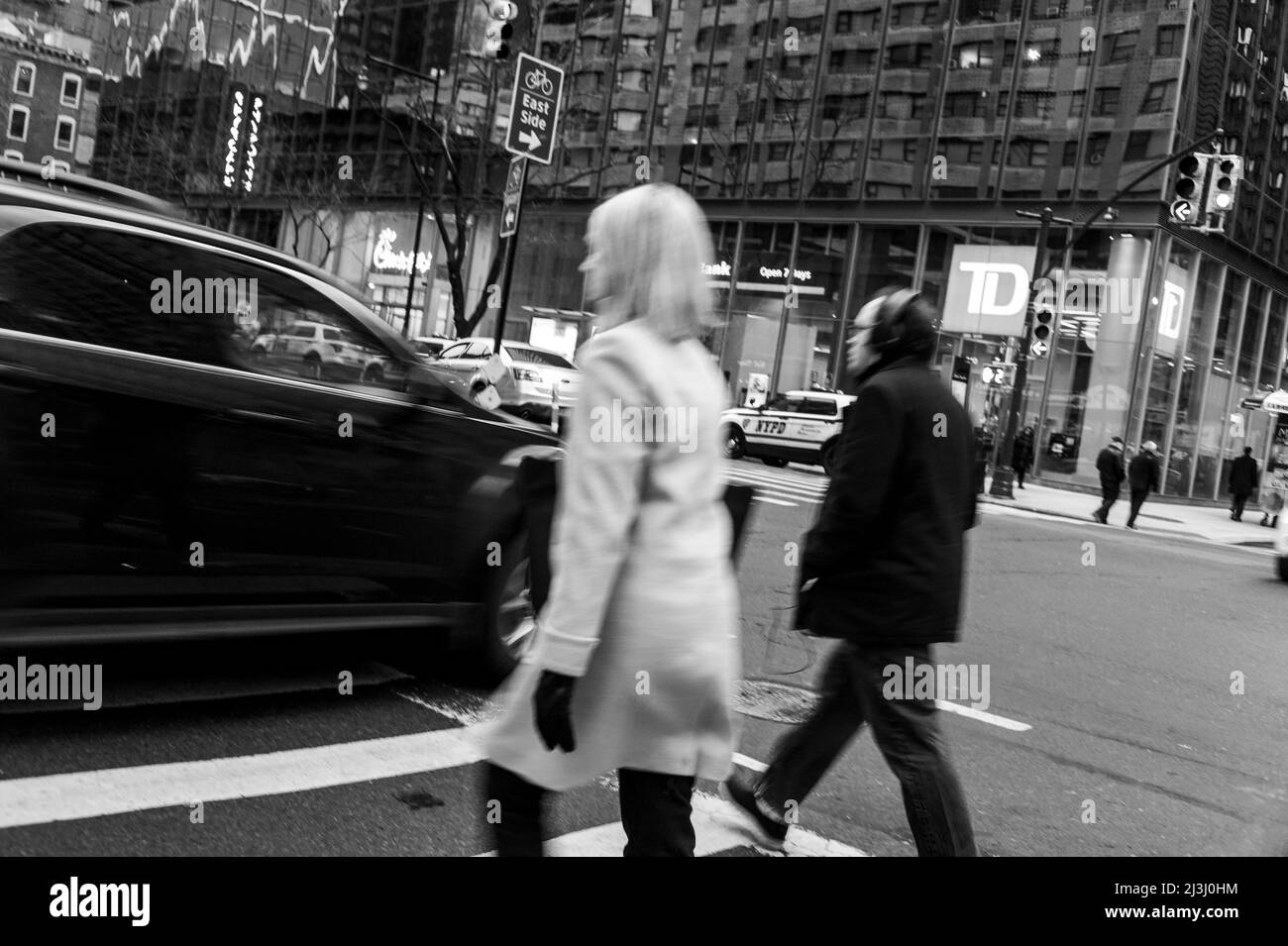 Midtown West, New York City, NY, USA, Street Scene in Manhattan Stock