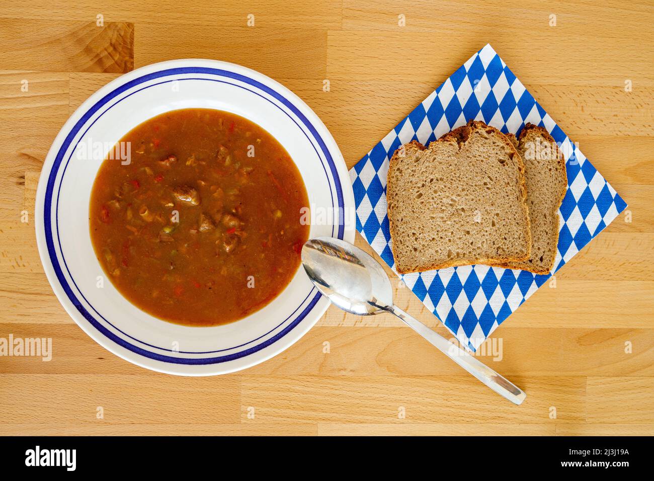 A traditional homemade Goulash Soup Stock Photo