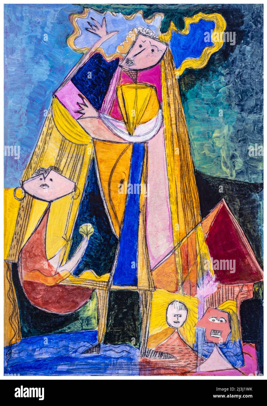 https://c8.alamy.com/comp/2J3J1WK/painting-by-pia-bhler-etching-acrylic-jesus-is-the-way-to-salvation-says-the-bible-therapies-feelings-and-the-culture-of-self-help-is-the-salvation-of-the-modern-soul-but-this-does-not-make-life-easier-on-the-contrary-it-makes-it-more-complicated-says-the-book-by-eva-illouz-2J3J1WK.jpg