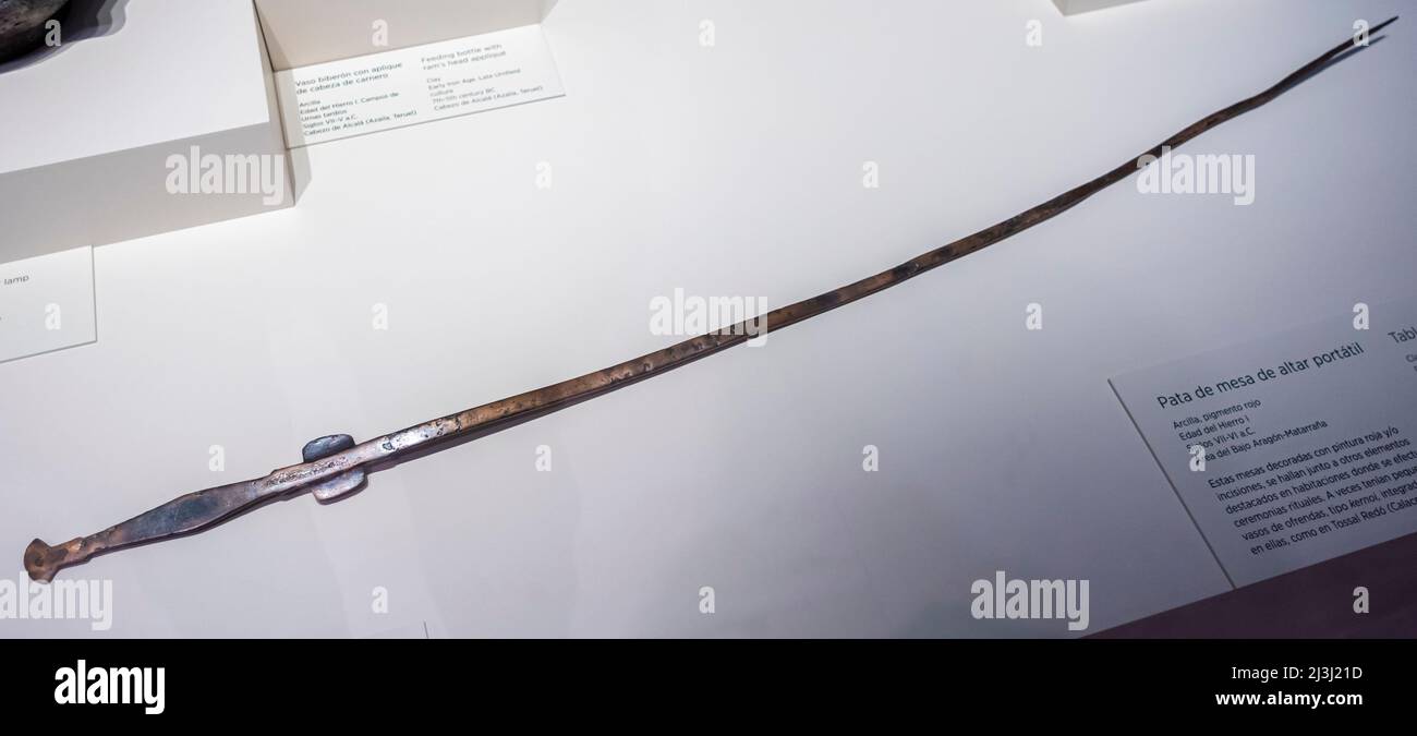 Asador Roasting spit bronze early iron Age 9th 6th century BC