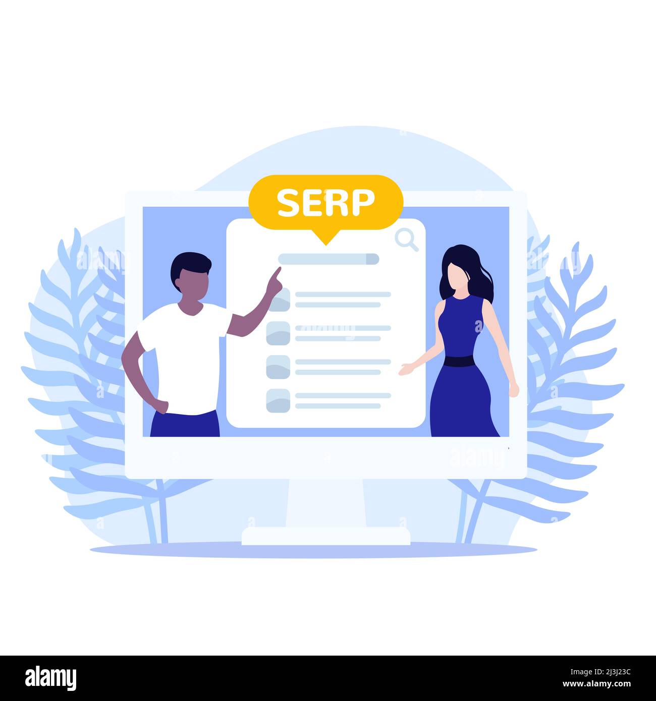 Serp And Seo Optimization Vector Illustration Stock Vector Image And Art Alamy 5664