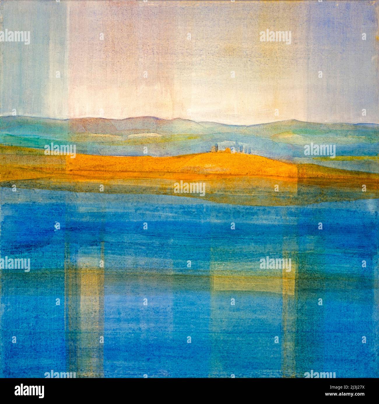 Colorful landscape painting hi-res stock photography and images - Alamy