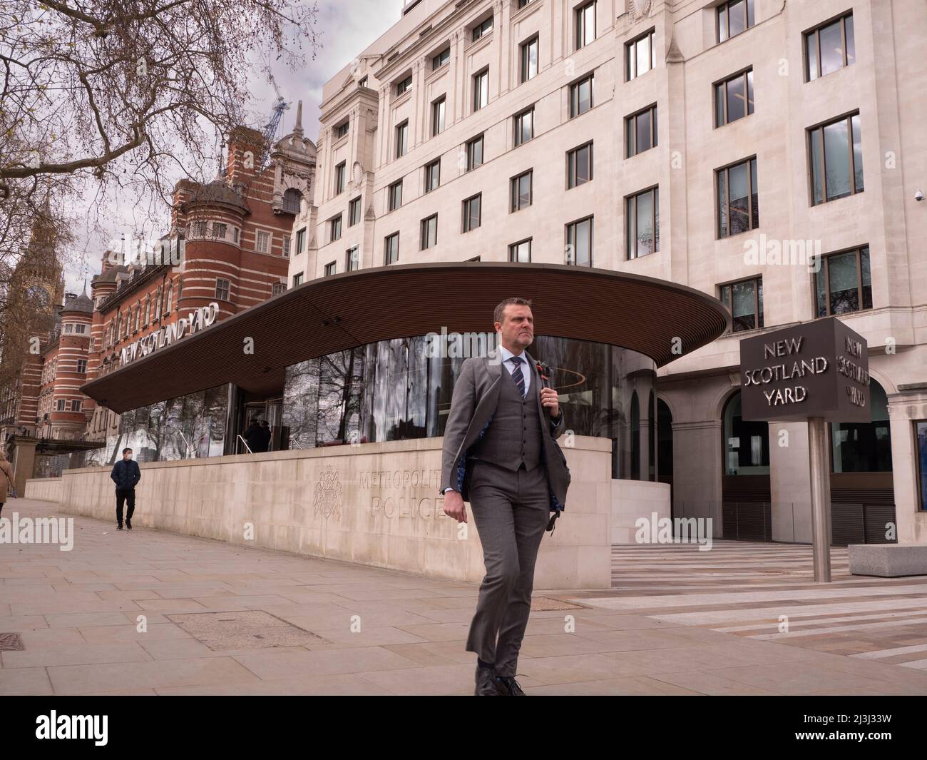 New Scotland Yard, Headquarters of London Metropolitan Police Stock Photo