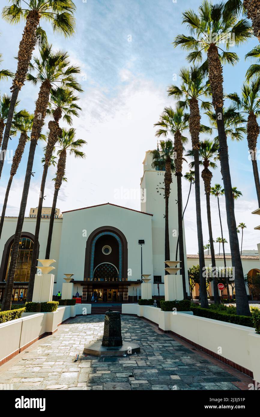 Union Station, Downtown Los Angeles, LA Amtrak station, California Stock Photo 34365096 Alamy