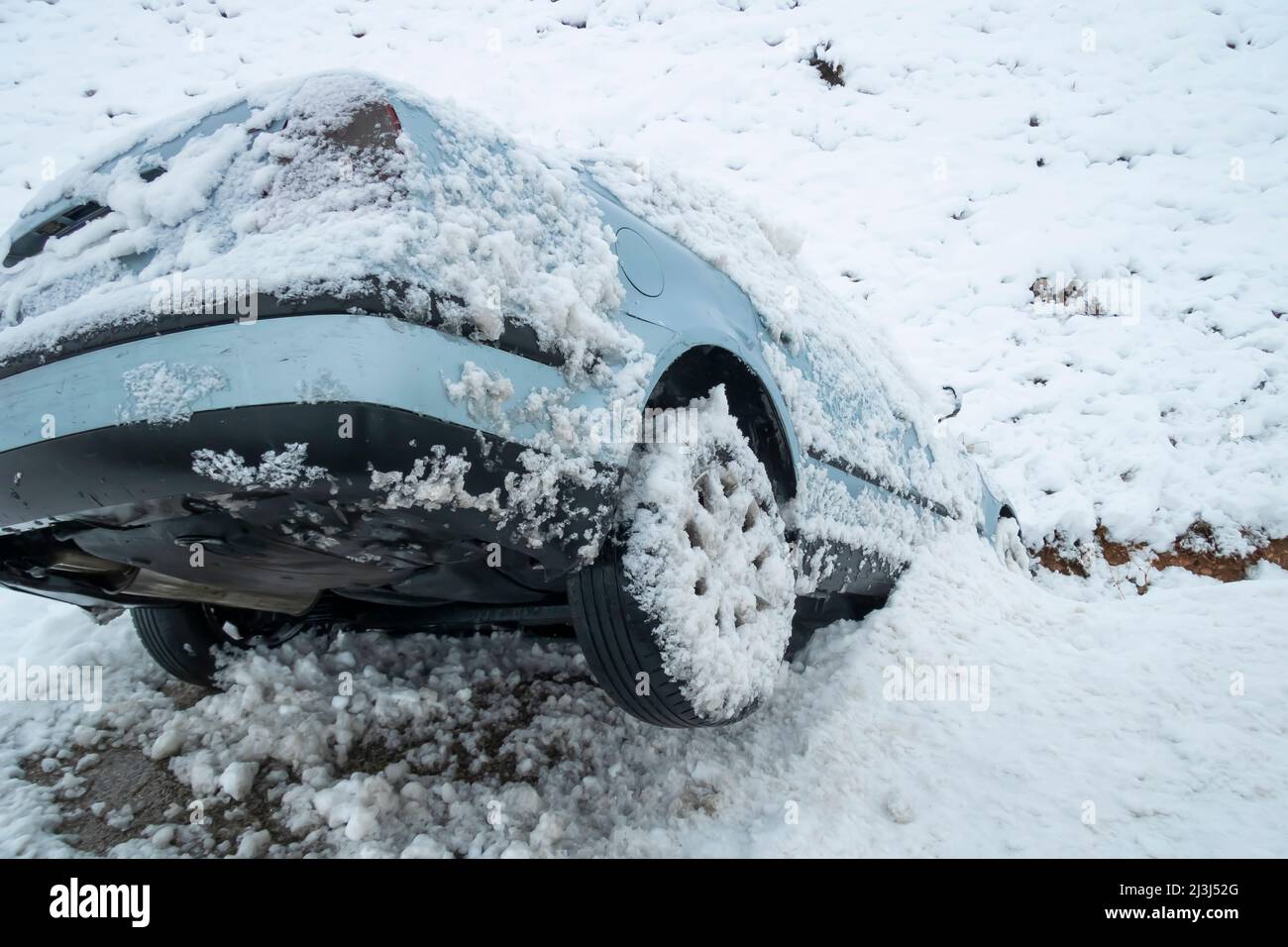 Car ditch snow hires stock photography and images Alamy