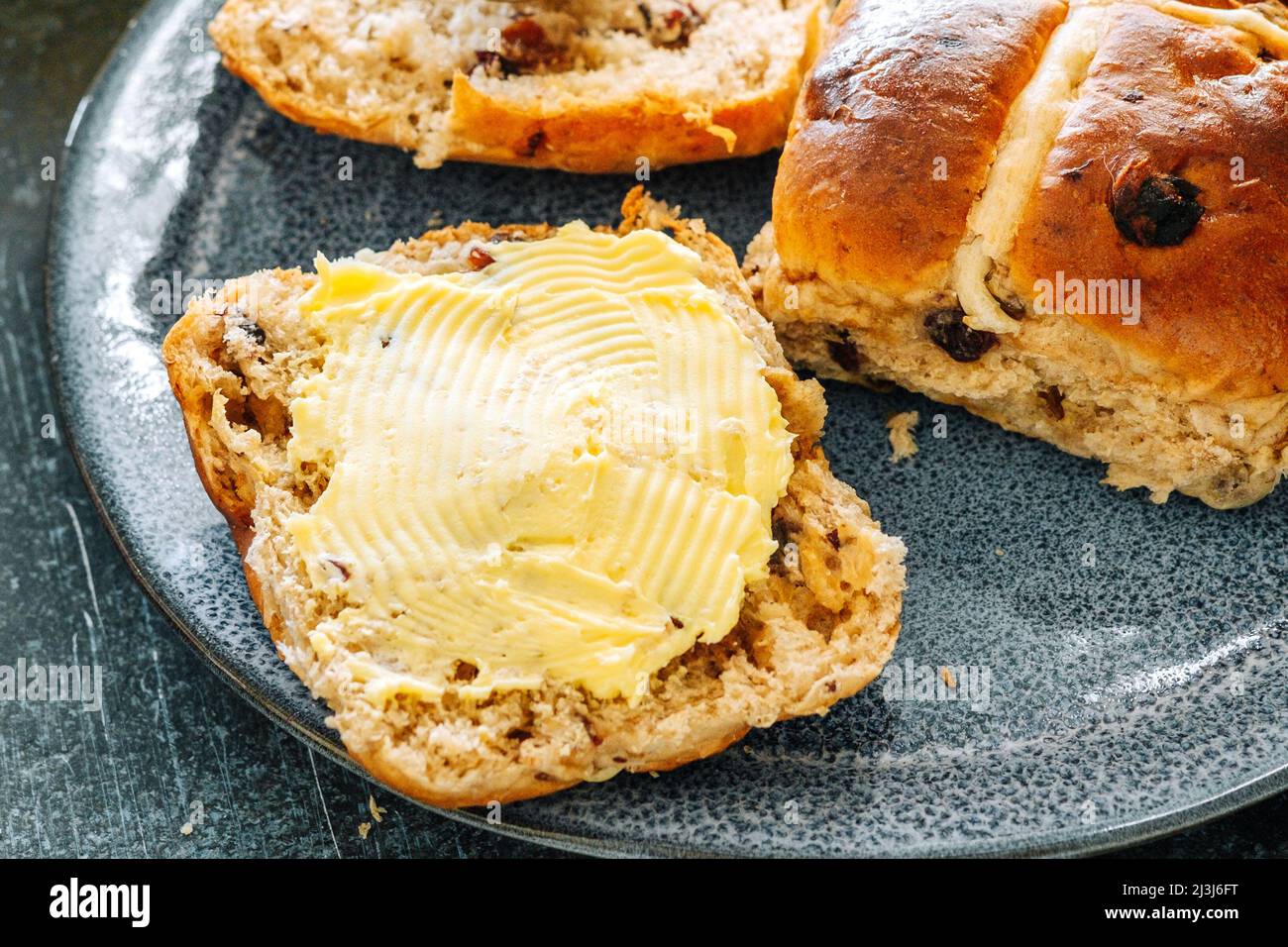 Hot Cross Buns Fruit Buns Stock Photo Alamy
