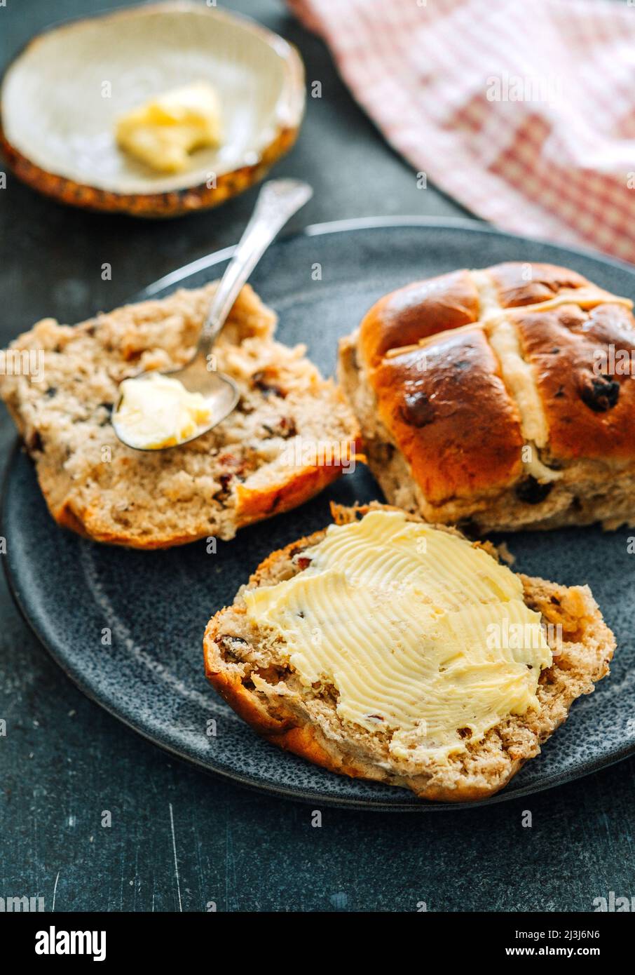 Hot Cross Buns Fruit Buns Stock Photo Alamy
