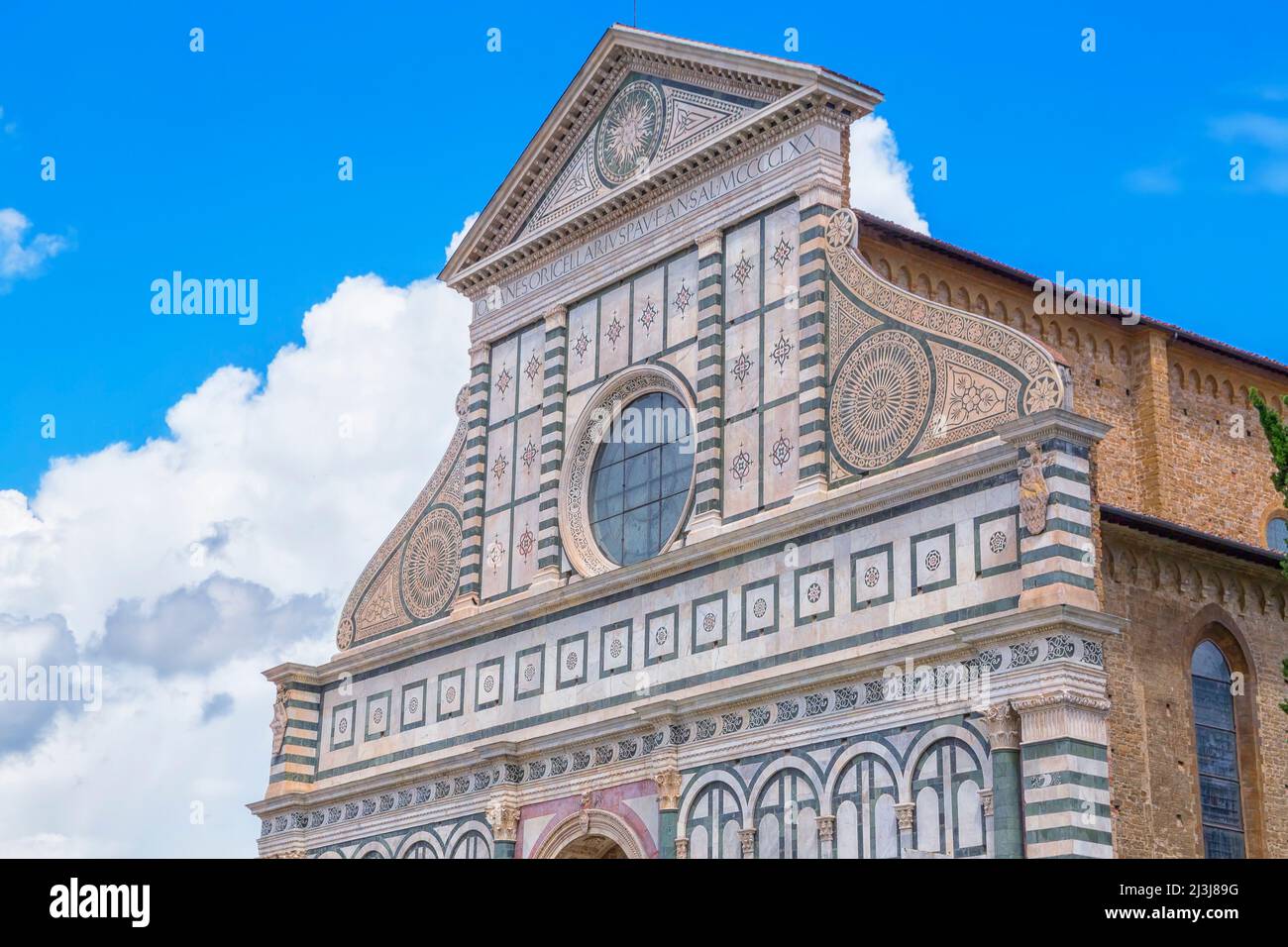 Basilica of Santa Maria Novella, Florence, Tuscany, Italy, Stock Photo