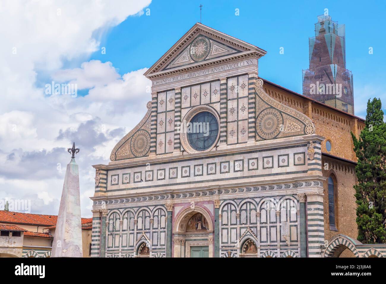 Basilica of Santa Maria Novella, Florence, Tuscany, Italy, Stock Photo