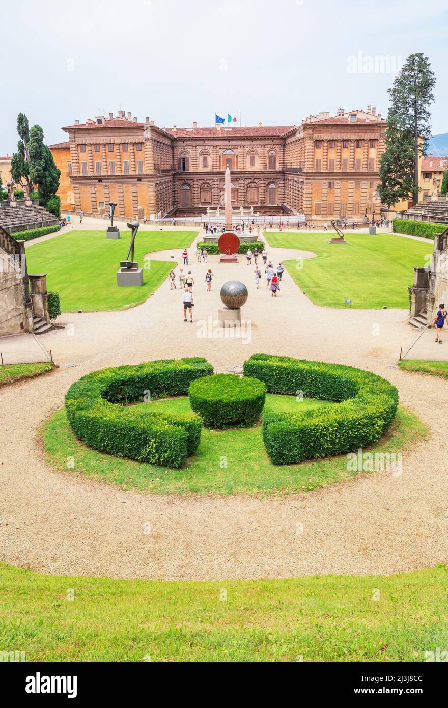 Pitti palace and garden, Florence, Tuscany, Italy, Europe Stock Photo