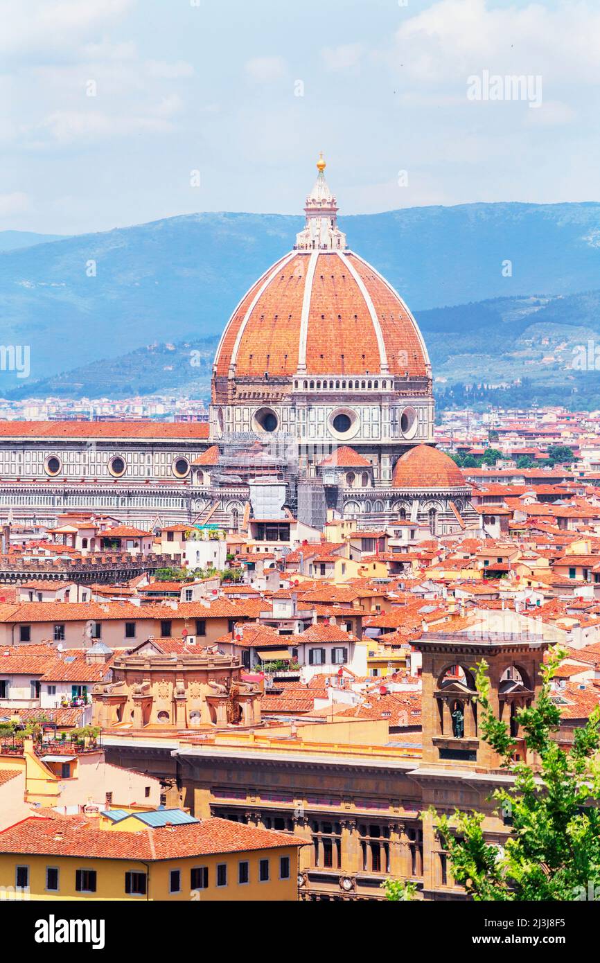 Florence italy high angle hi-res stock photography and images - Alamy