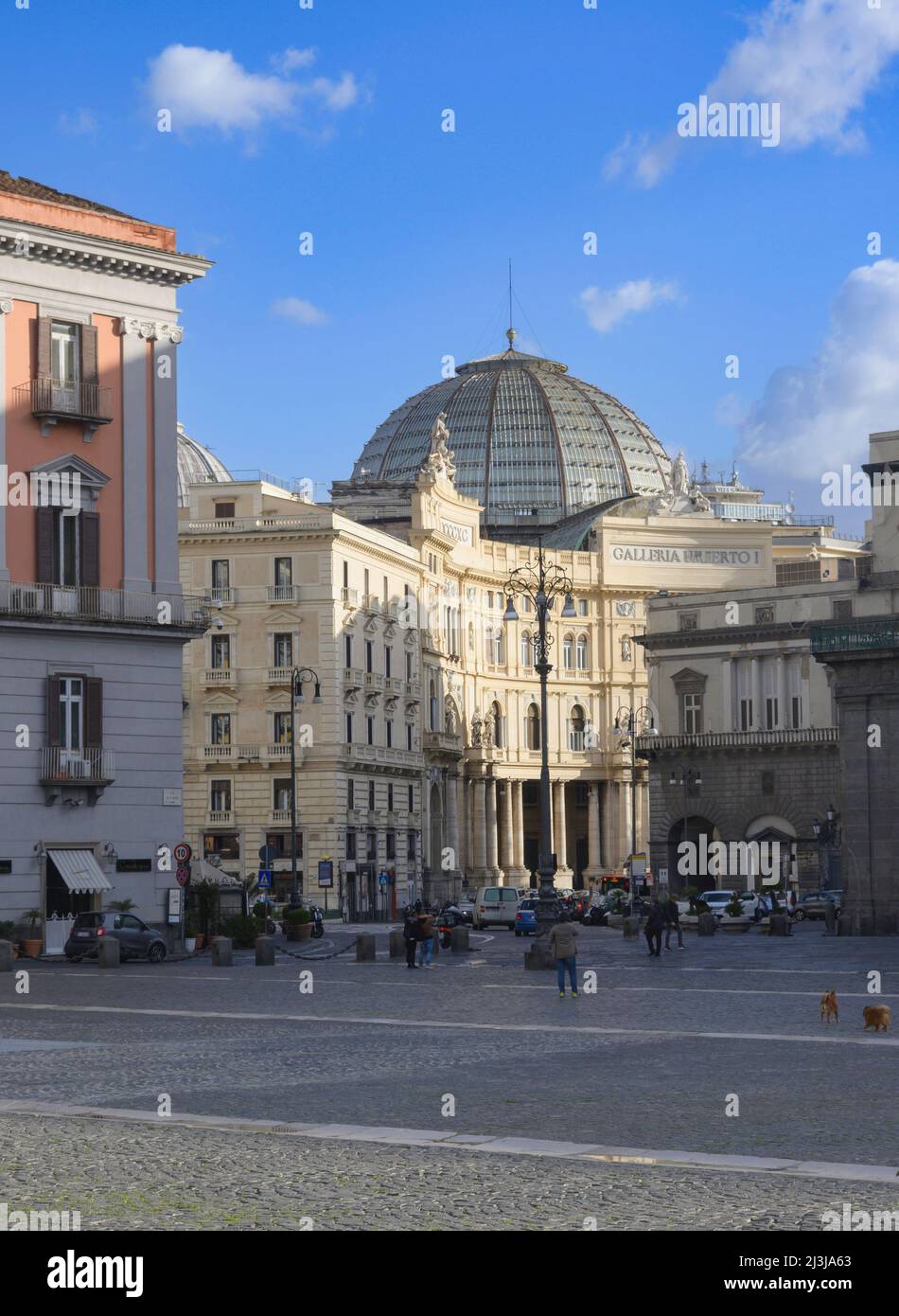 View of Galleria Umberto Naples Campania Italy Stock Photo