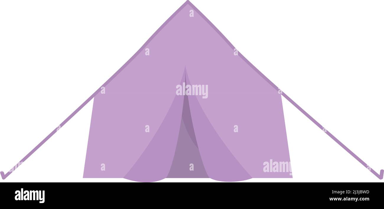 Camping tent semi flat color vector object Stock Vector