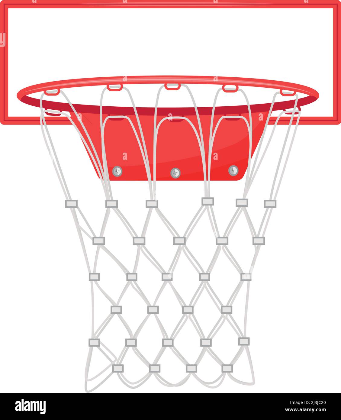Basketball backboard semi flat color vector object Stock Vector