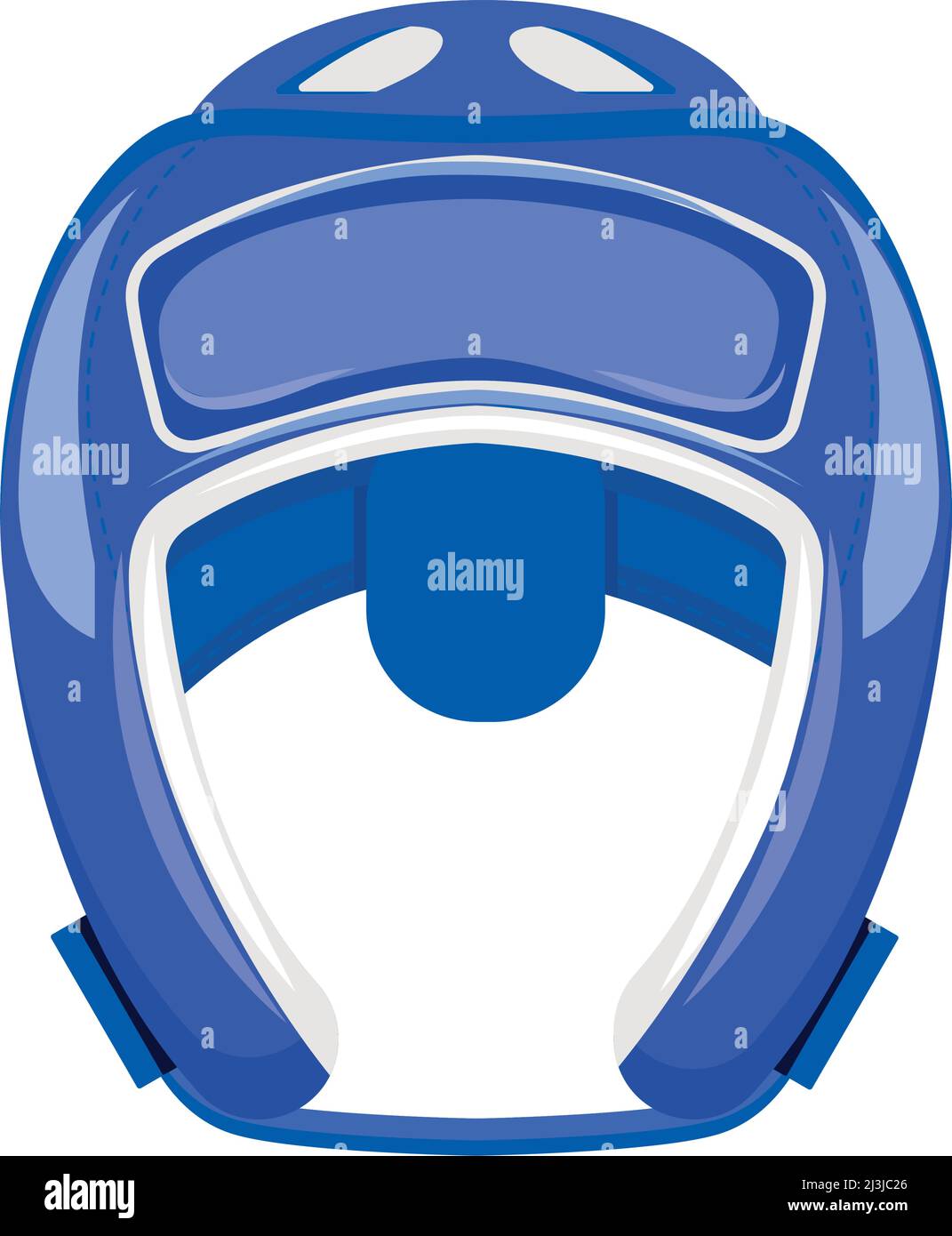 Boxing headgear semi flat color vector object Stock Vector