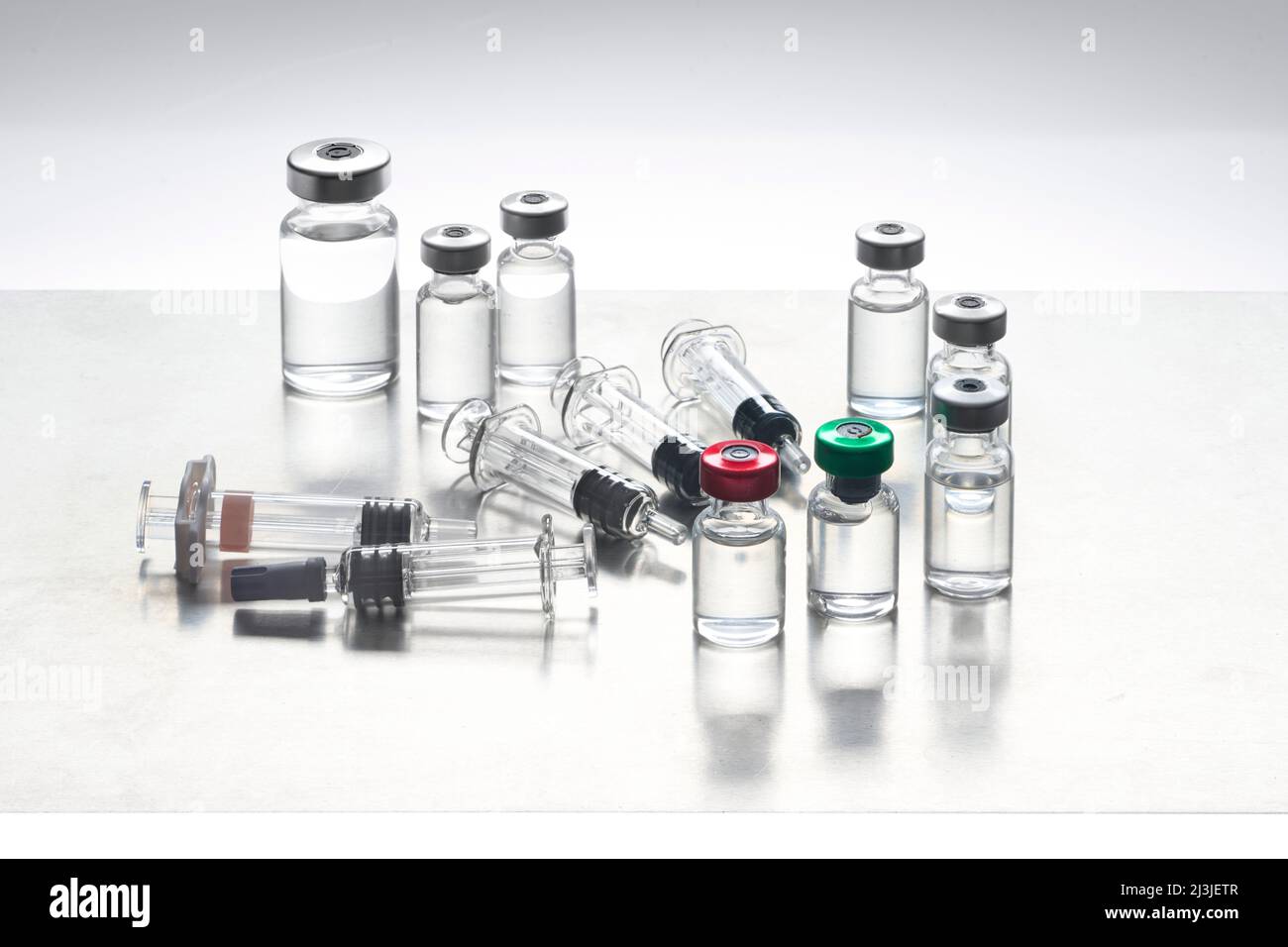 Various vaccines Stock Photo