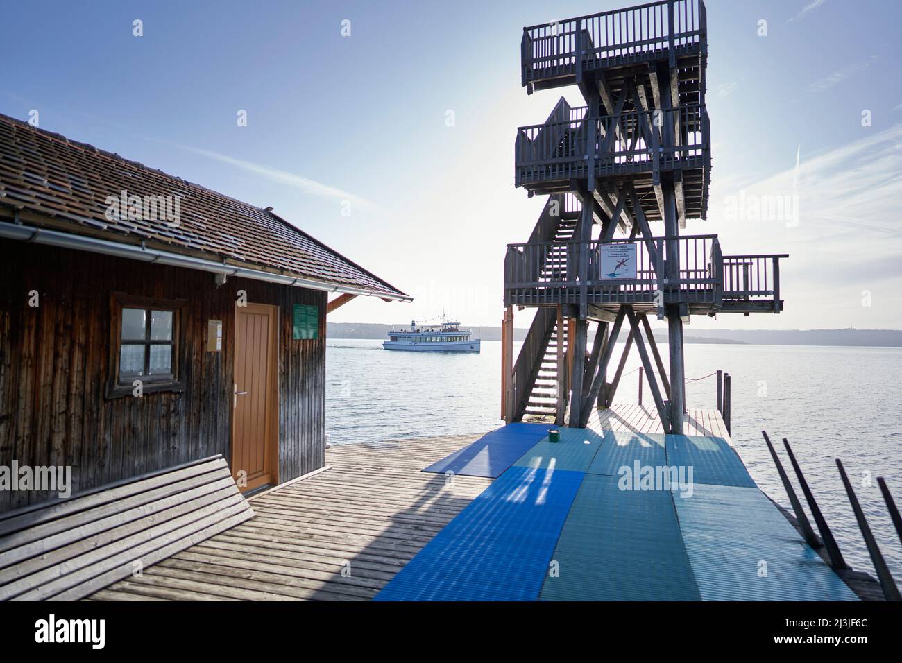 Strandbad Utting, Ammersee, Bavaria, Germany Stock Photo Alamy