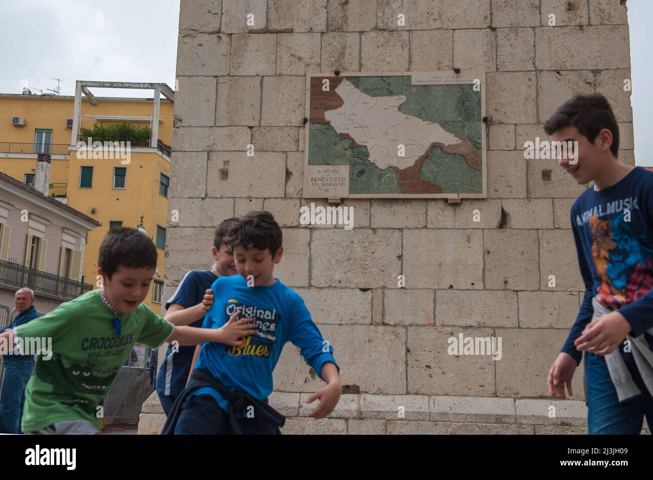 Benevento, Italy 11/05/2016: children play on the Corso. ©Andrea Sabbadini Stock Photo