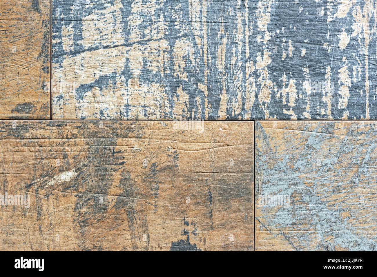 Ceramic tile with wood texture effect. Tile background for design Stock