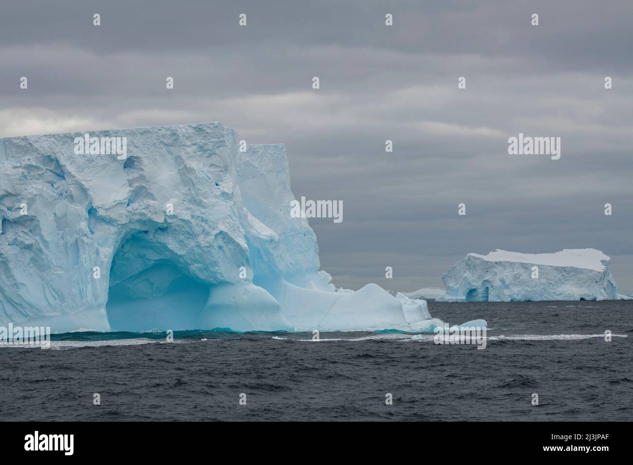 Antarctica, Southern Ocean, South Orkney Islands, Coronation Island, Iceberg Bay. Stock Photo