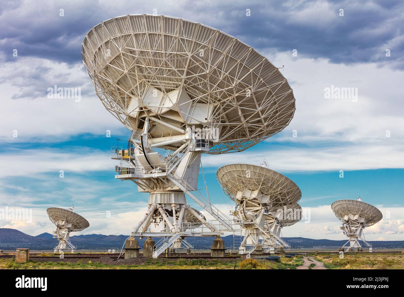 Very Large Array or the VLA - Radio Telescopes, Socorro, NM Stock Photo