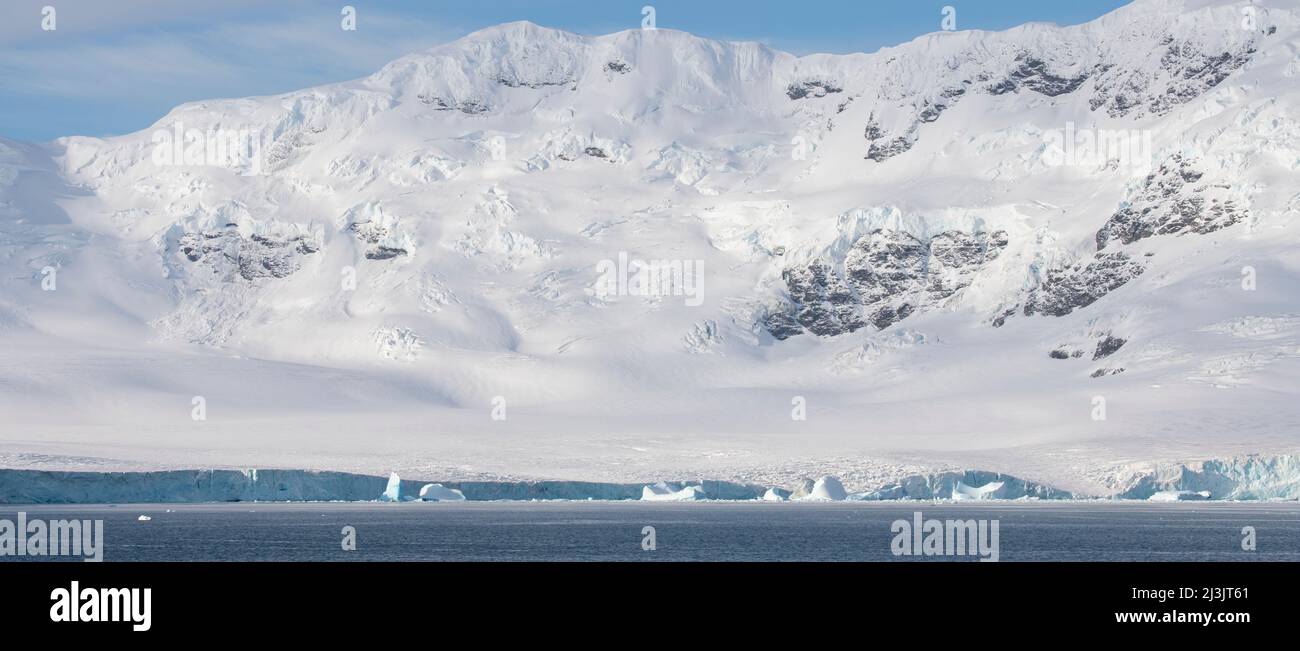 Antarctica, Southern Ocean, South Orkney Islands, Coronation Island, Sunshine Glacier, Iceberg Bay. Stock Photo