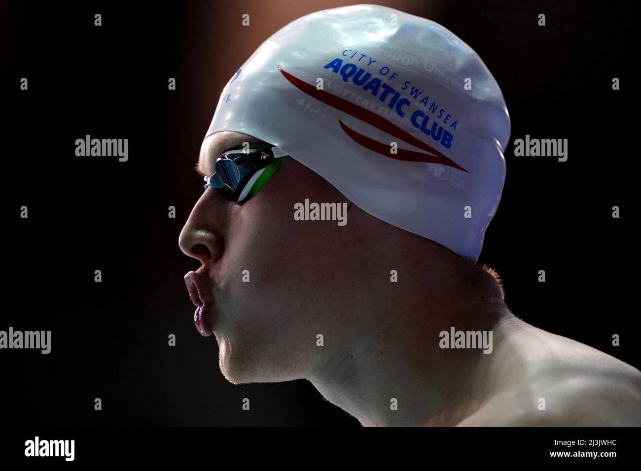 Swansea University's Rhys Edwards in action during the Men's Open 100m Butterfly Finals during day four of the 2022 British Swimming Championships at Ponds Forge International Swimming Centre, Sheffield. Picture date: Friday April 8, 2022. Stock Photo