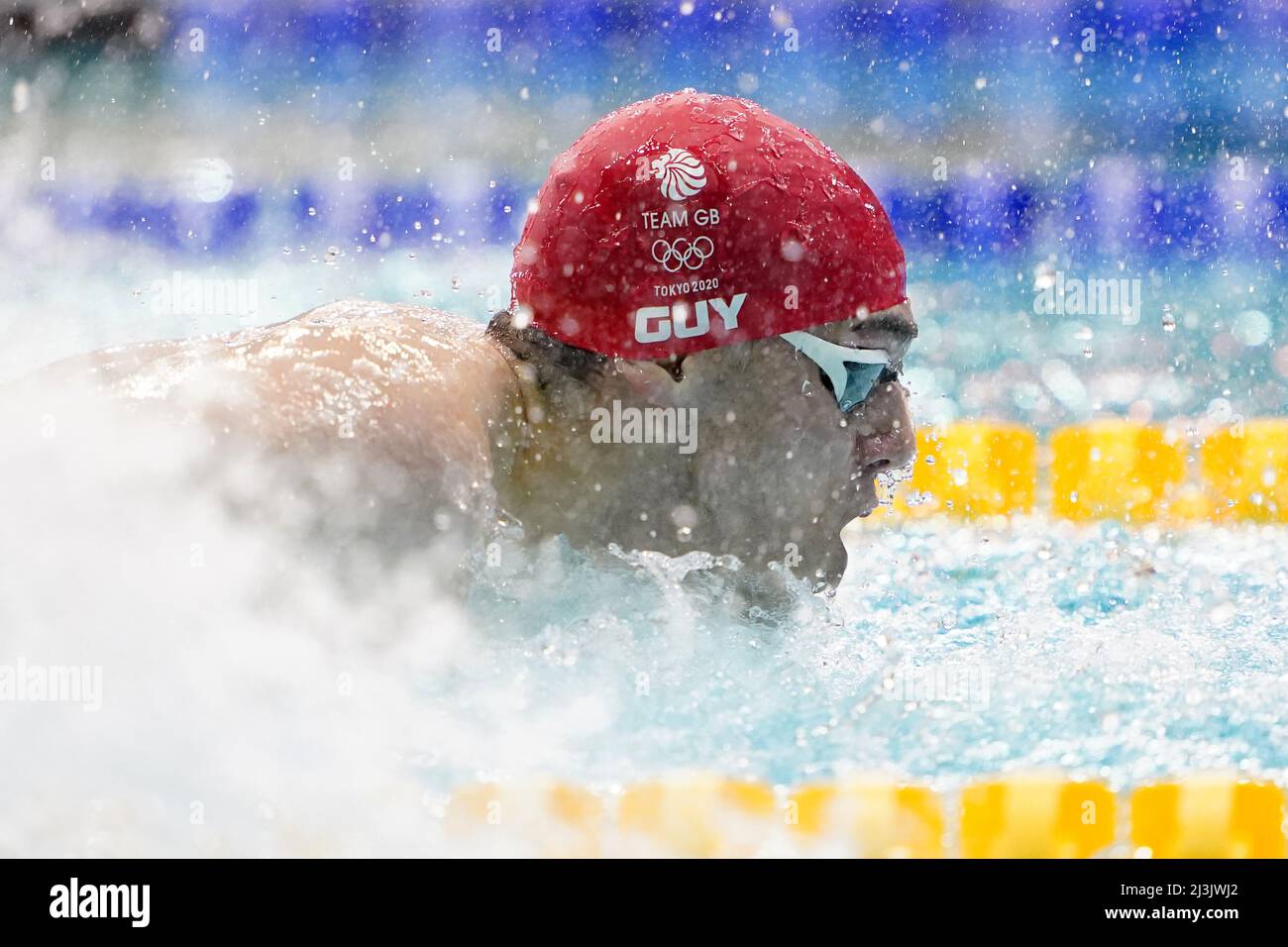 Bath NC's James Guy in action during the Men's Open 100m Butterfly Finals during day four of the 2022 British Swimming Championships at Ponds Forge International Swimming Centre, Sheffield. Picture date: Friday April 8, 2022. Stock Photo