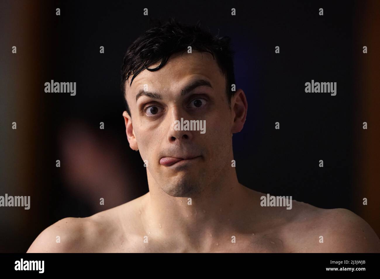 Bath NC's James Guy in action during the Men's Open 100m Butterfly Finals during day four of the 2022 British Swimming Championships at Ponds Forge International Swimming Centre, Sheffield. Picture date: Friday April 8, 2022. Stock Photo