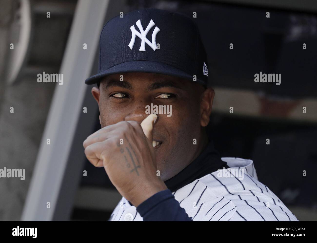 Bronx, USA. 08th Apr, 2022. New York Yankees relief pitcher Aroldis