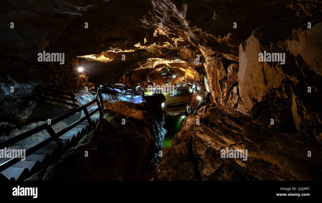 Amazing Lamprechthöhle Stock Photo