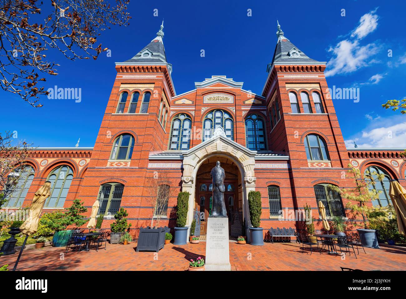 Sunny view of the Smithsonian Arts Industries Building at Washington DC Stock Photo