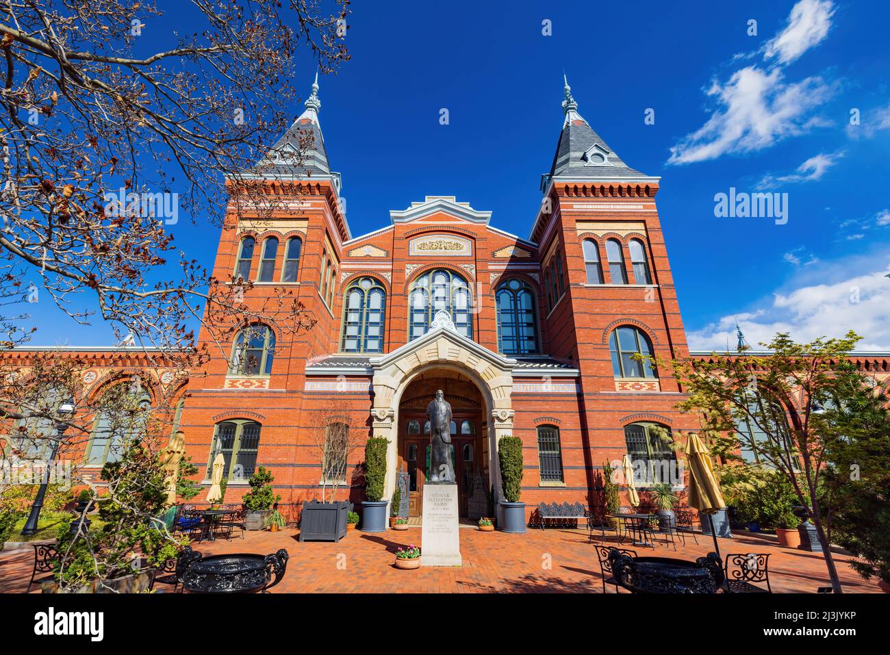Sunny view of the Smithsonian Arts Industries Building at Washington DC Stock Photo