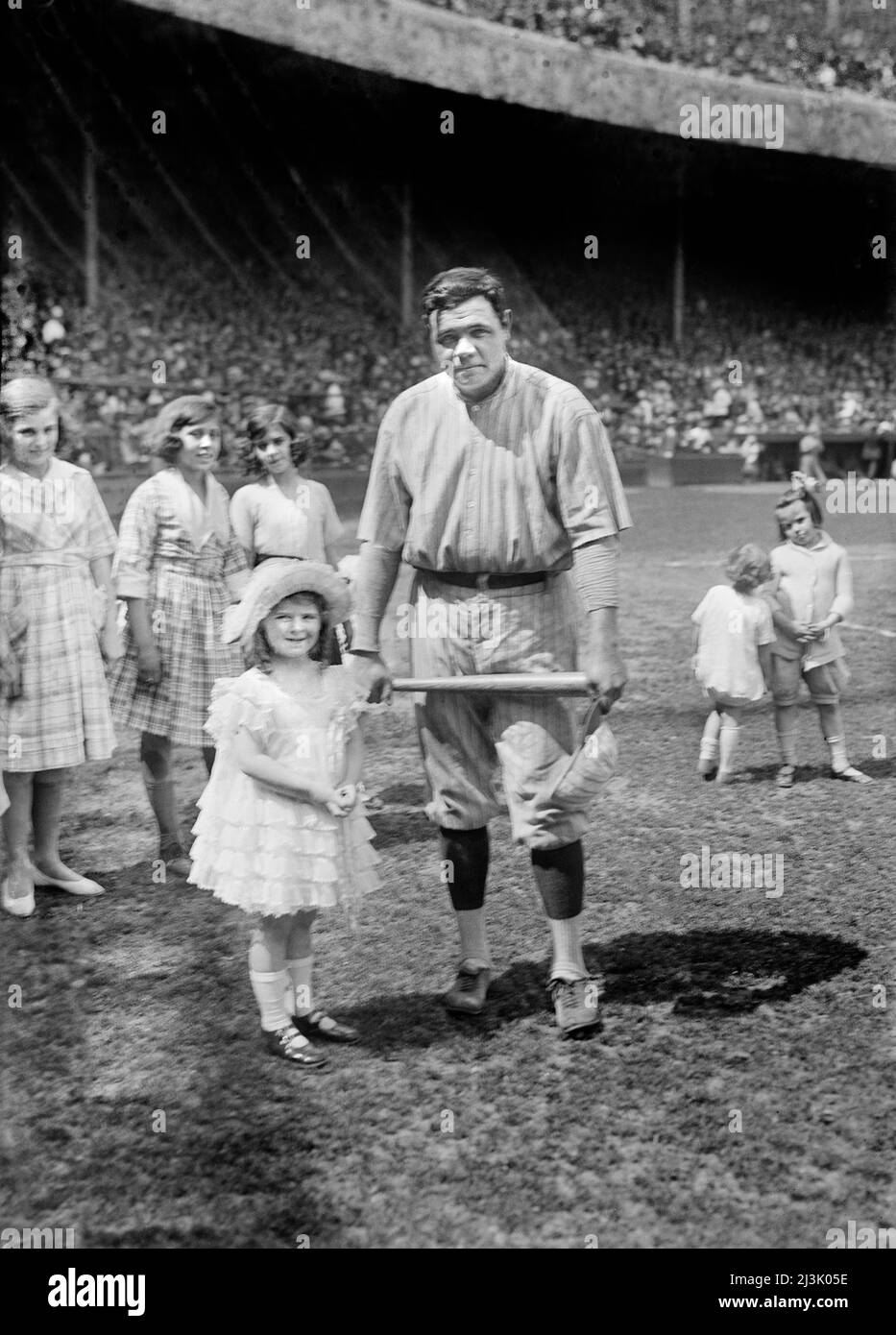 Babe Ruth, Major League Baseball Player, New York Yankees, Bain News Service, 1921 Stock Photo