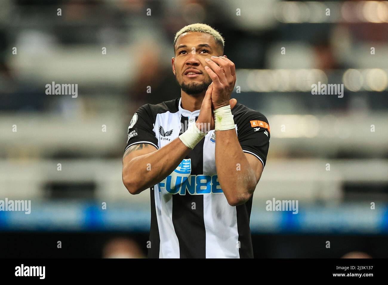 Joelinton #7 of Newcastle United applauds the fans Stock Photo - Alamy