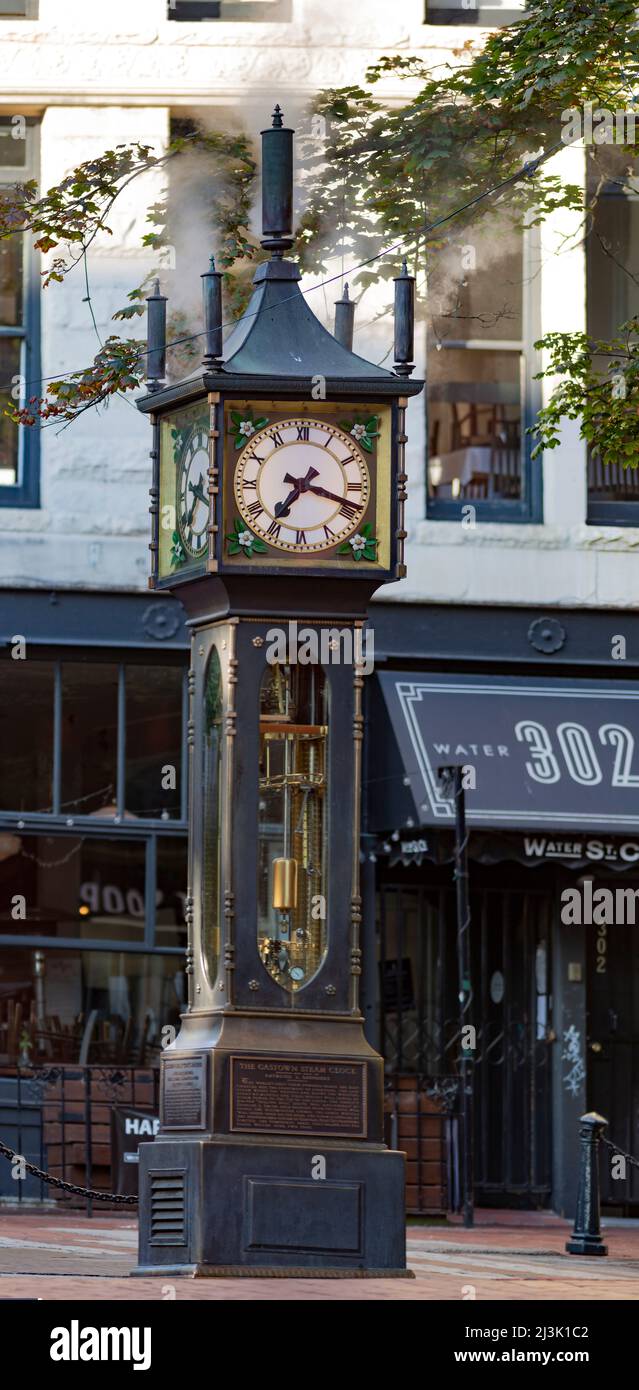 Gastown Steam Clock, a well known historic landmark in downtown